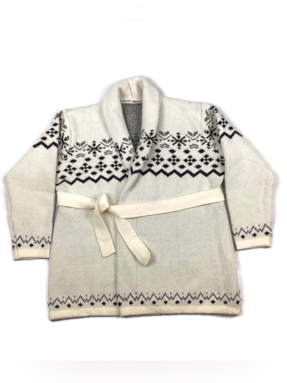 Shein Thick Warm Nordic Design Open Front Cardigan Sweater NWOT